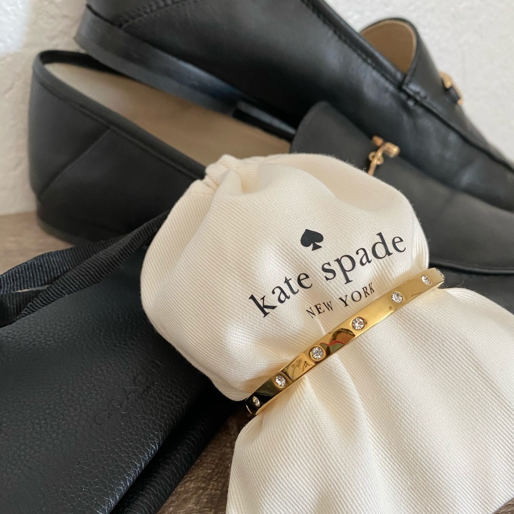 Kate Spade Metal Stone Hinged Bangle